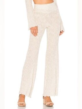 NWT Poema Swim Havana Pants Lightweight Ribbed Wide-Leg